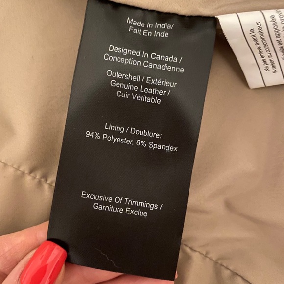 New! WOT Danier biker leather jacket - Picture 5 of 8